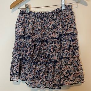 Kidpik floral layered print skirt size XL (14)